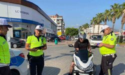 Gazipaşa’da polisten kask denetimi