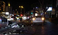 Trafiği birbirine kattı, burnu bile kanamadan kurtuldu