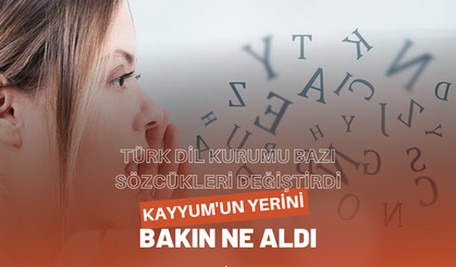 Türk Dil Kurumu bazı sözcükleri değiştirdi. Kayyum'un yerini bakın ne aldı