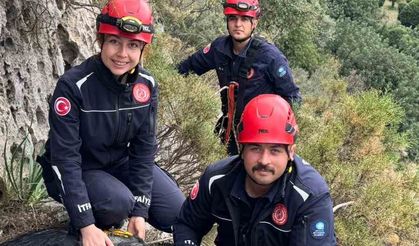 Demre’de 300 metrede 3 gündür mahsur kalan keçiye operasyon