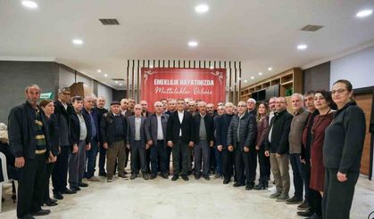 Manavgat Belediyesi’nden emekli çalışanlara teşekkür yemeği