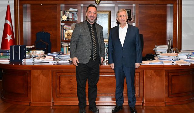 Yıldıray Veltan, ABB Başkanı Mansur Yavaş'ı ziyaret etti