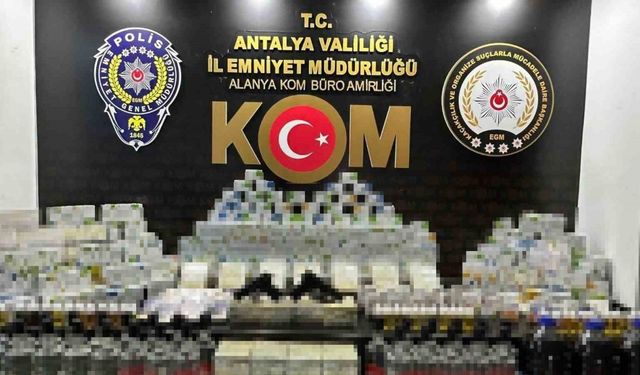 Antalya'da kaçakçılık operasyonu