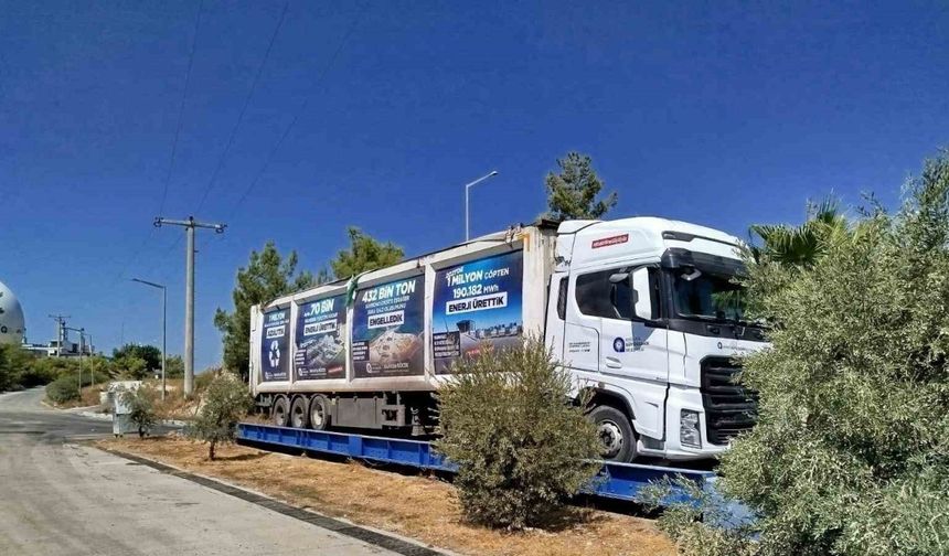 Manavgat katı atık transfer tesisi tam kapasite çalışıyor