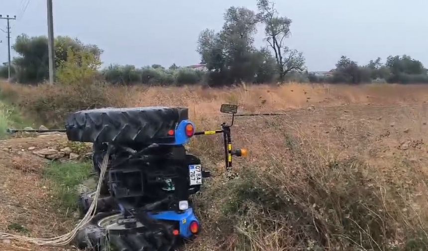 Askere gitmeye hazırlanan genç, traktör kazasında yaralandı